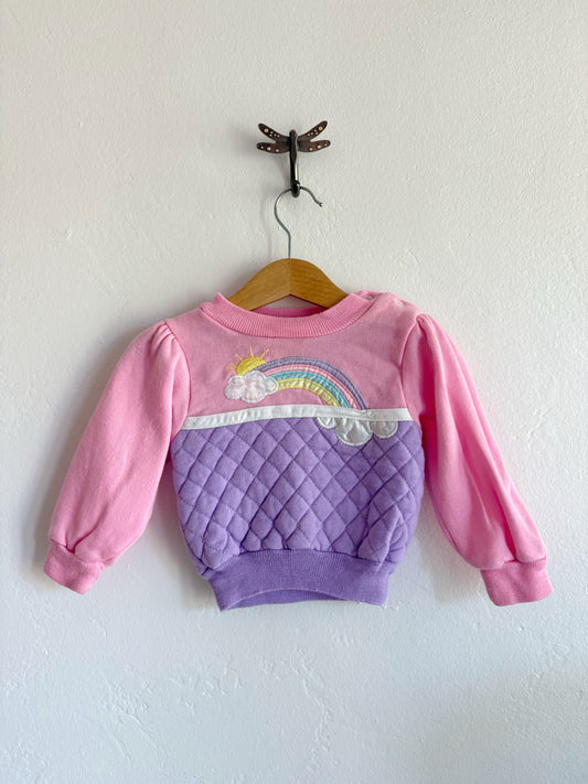 vintage rainbow sweater (12M)