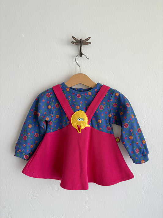 vintage big bird dress/blouse (12M/18M)