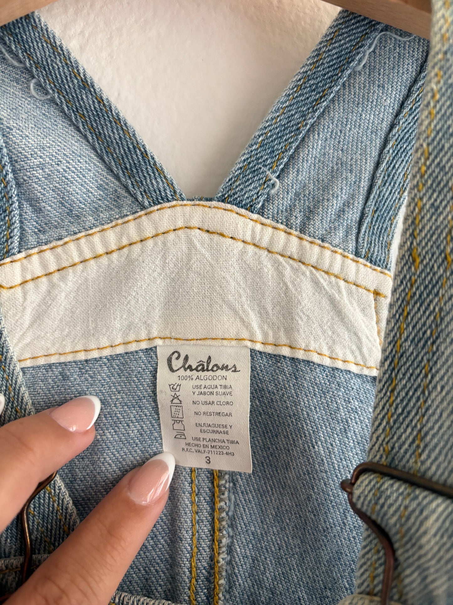 vintage whale overalls (3T)
