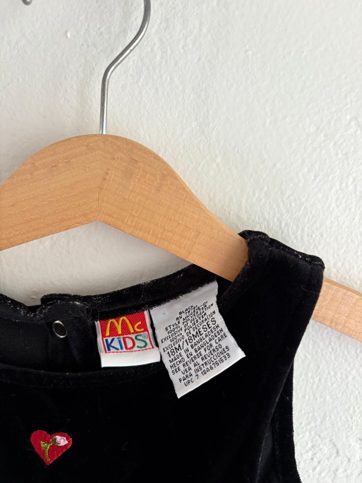 vintage velour McKids set (18M)