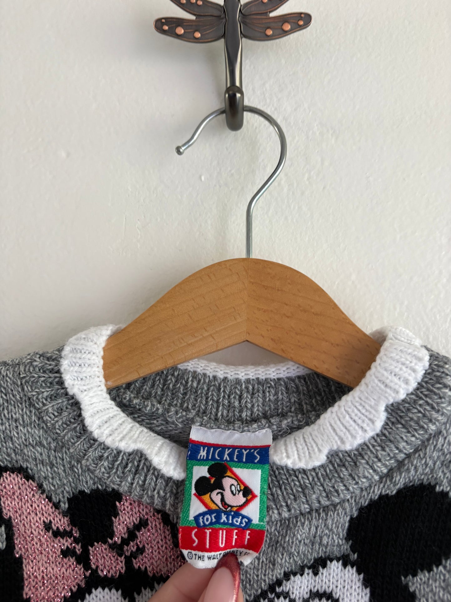 vintage mickey and minnie knit (6/12M)