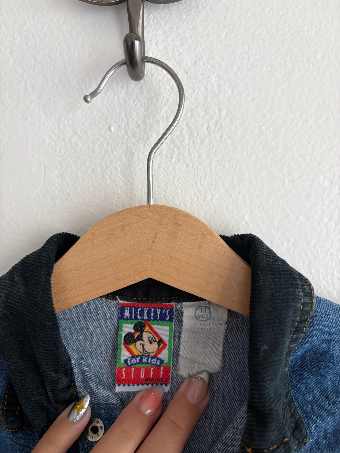 vintage mickey button up (18M)