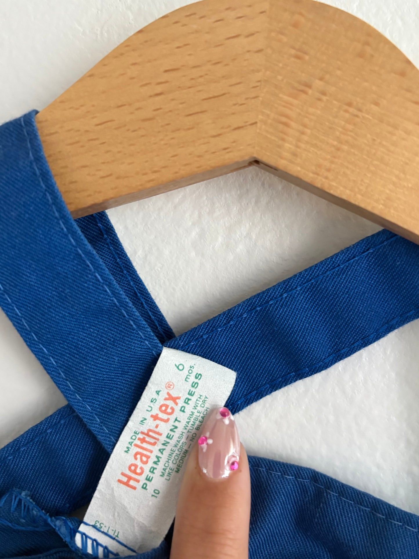 vintage healthtex airplane overalls (6M)