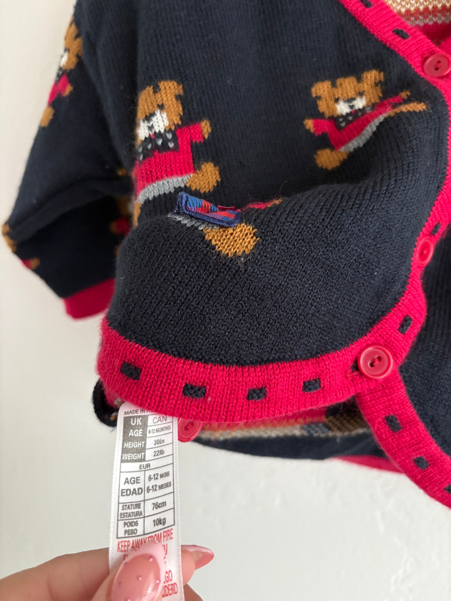 bear sweater (12M)