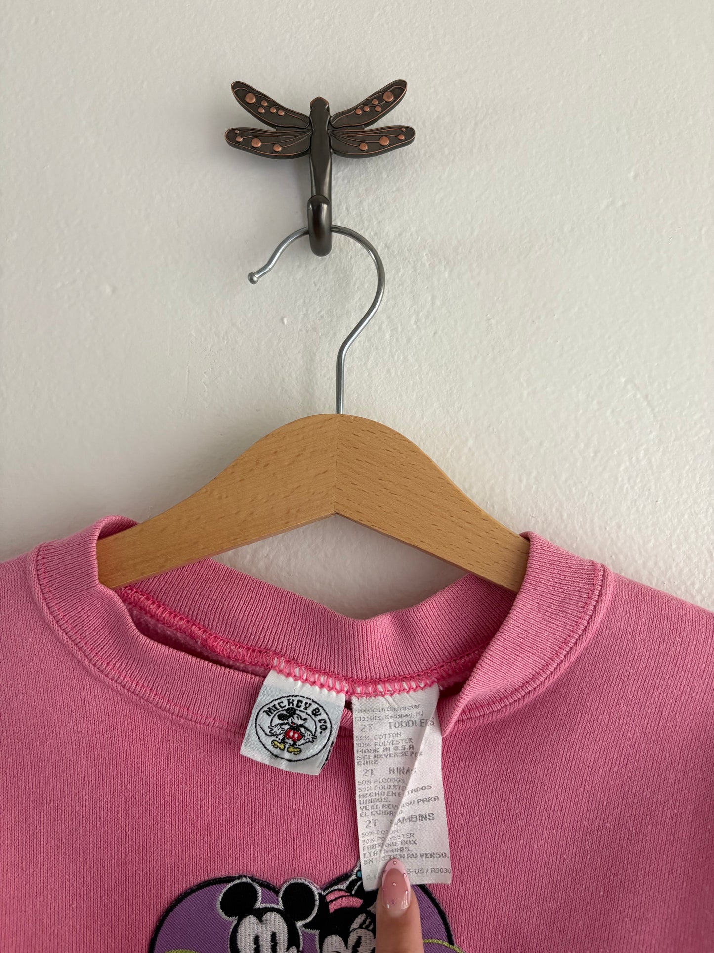 vintage minnie and mickey crewneck (2T)