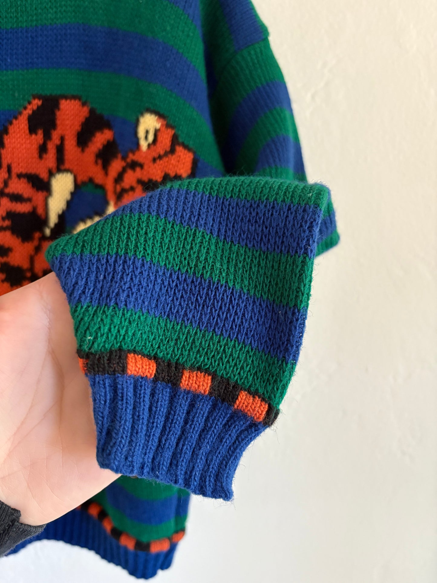 vintage pooh and tigger stripped knit sweater (5/6)