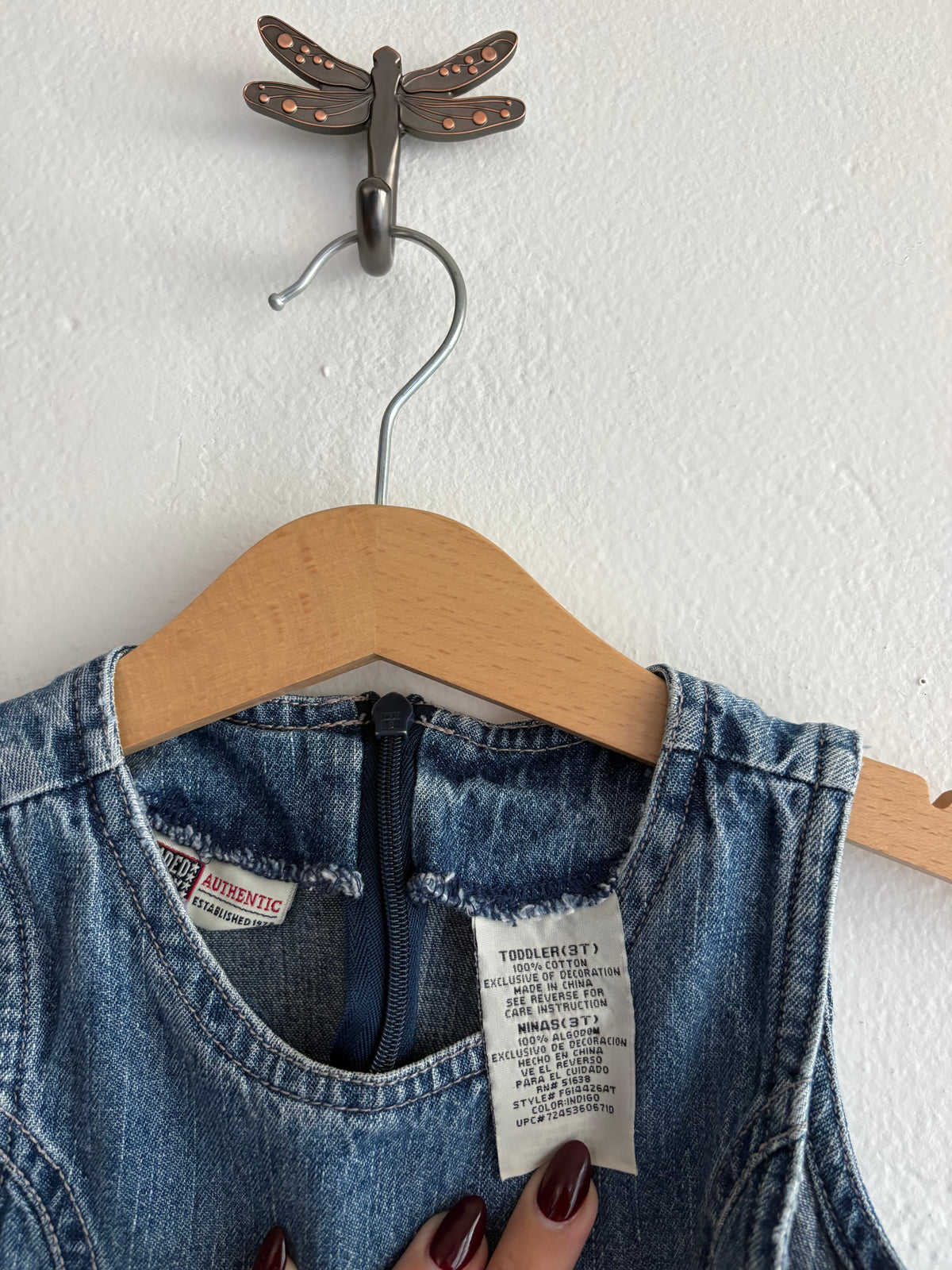 y2k denim dress (2T)