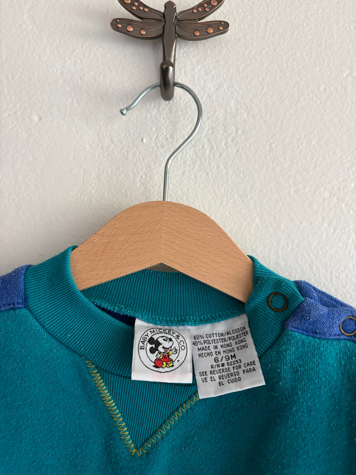 90's baby mickey sweat set (6/9M)