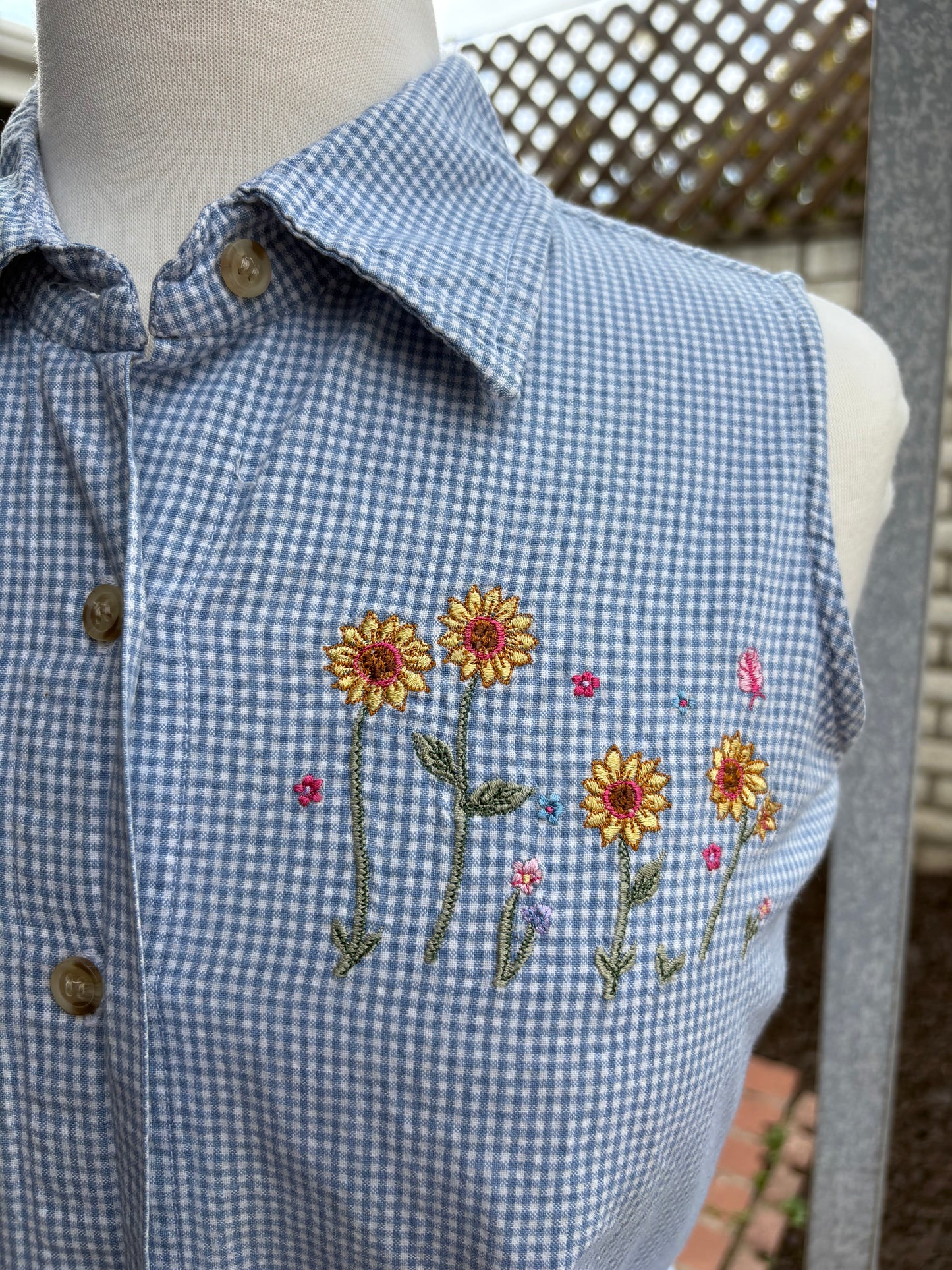 Vintage Sunflower button up