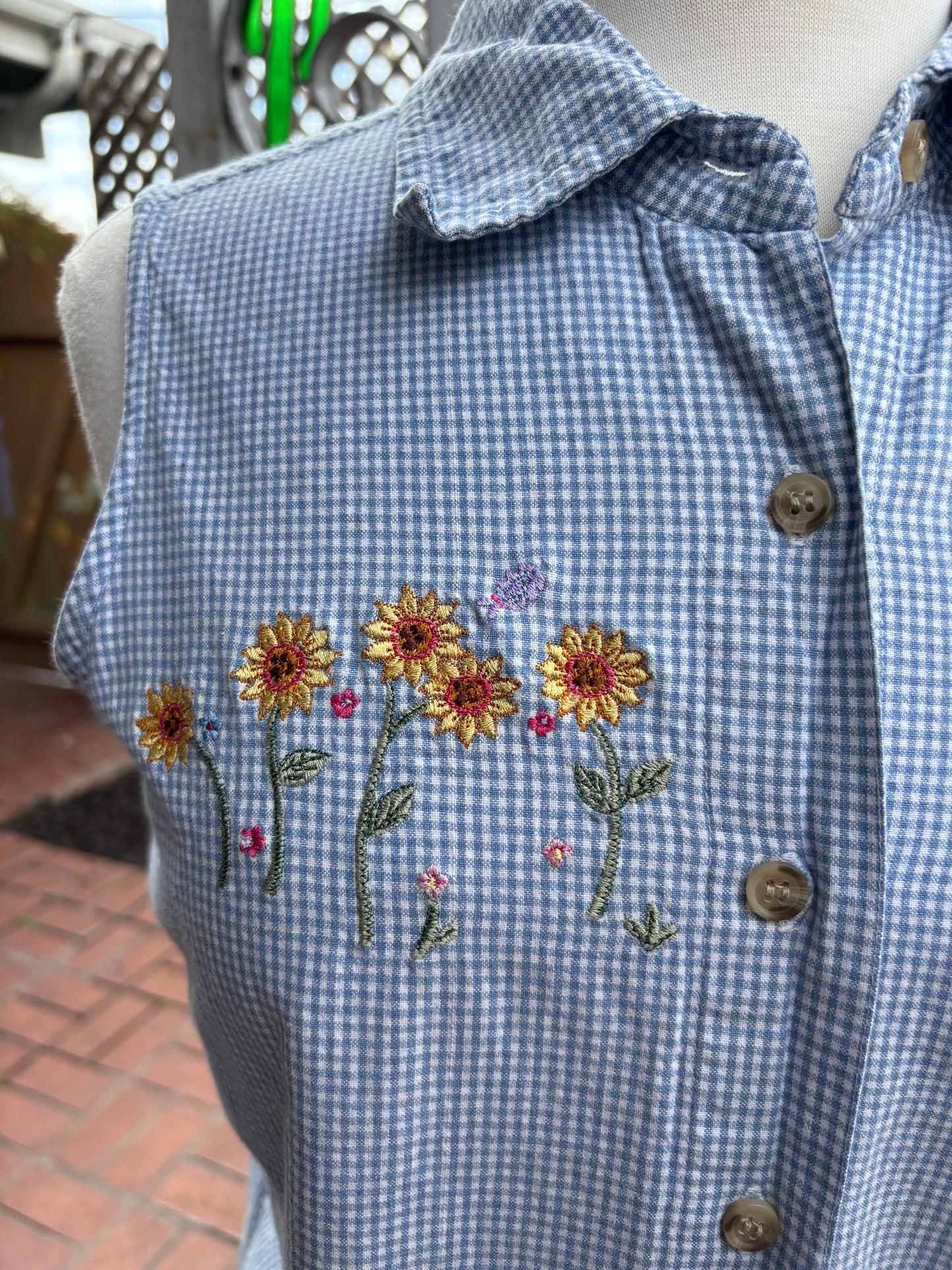 Vintage Sunflower button up