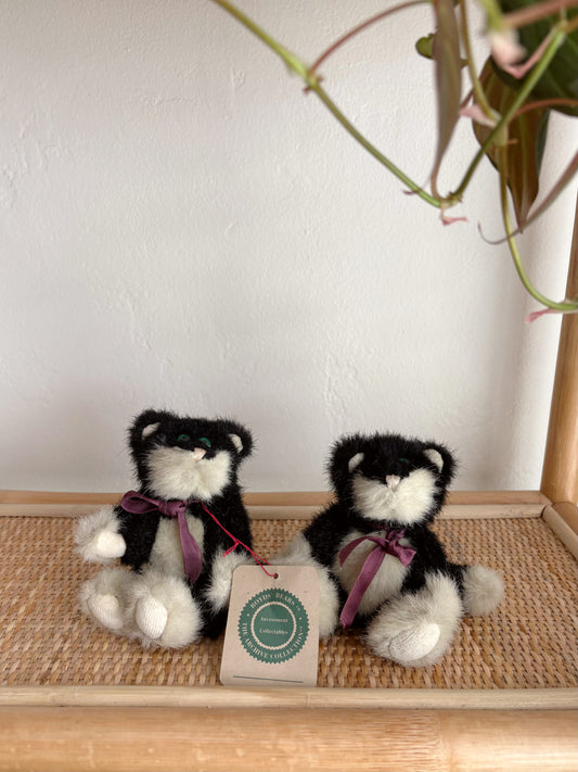 vintage boyds' bears cat plush pair 5"