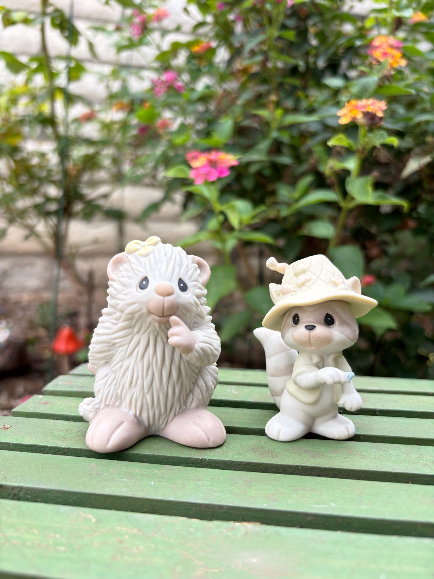 vintage precious moments animal figurines
