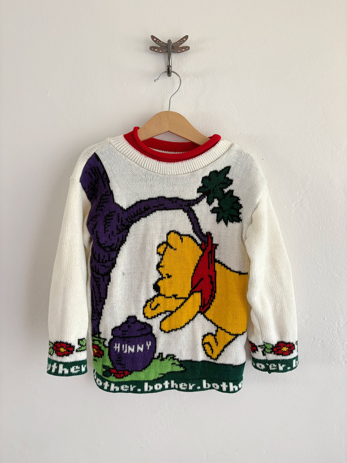 90's pooh knitted sweater (5/6)