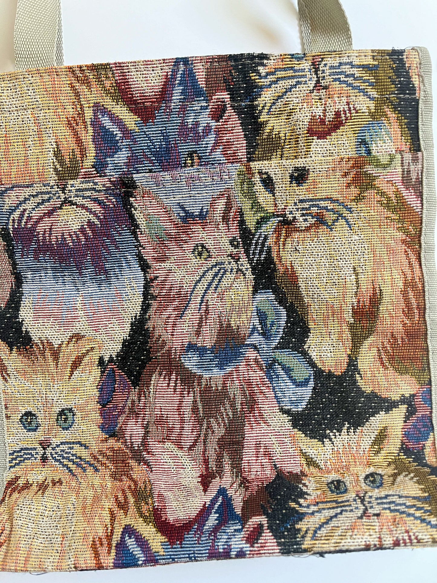 Tapestry Cat bag + coin pouch