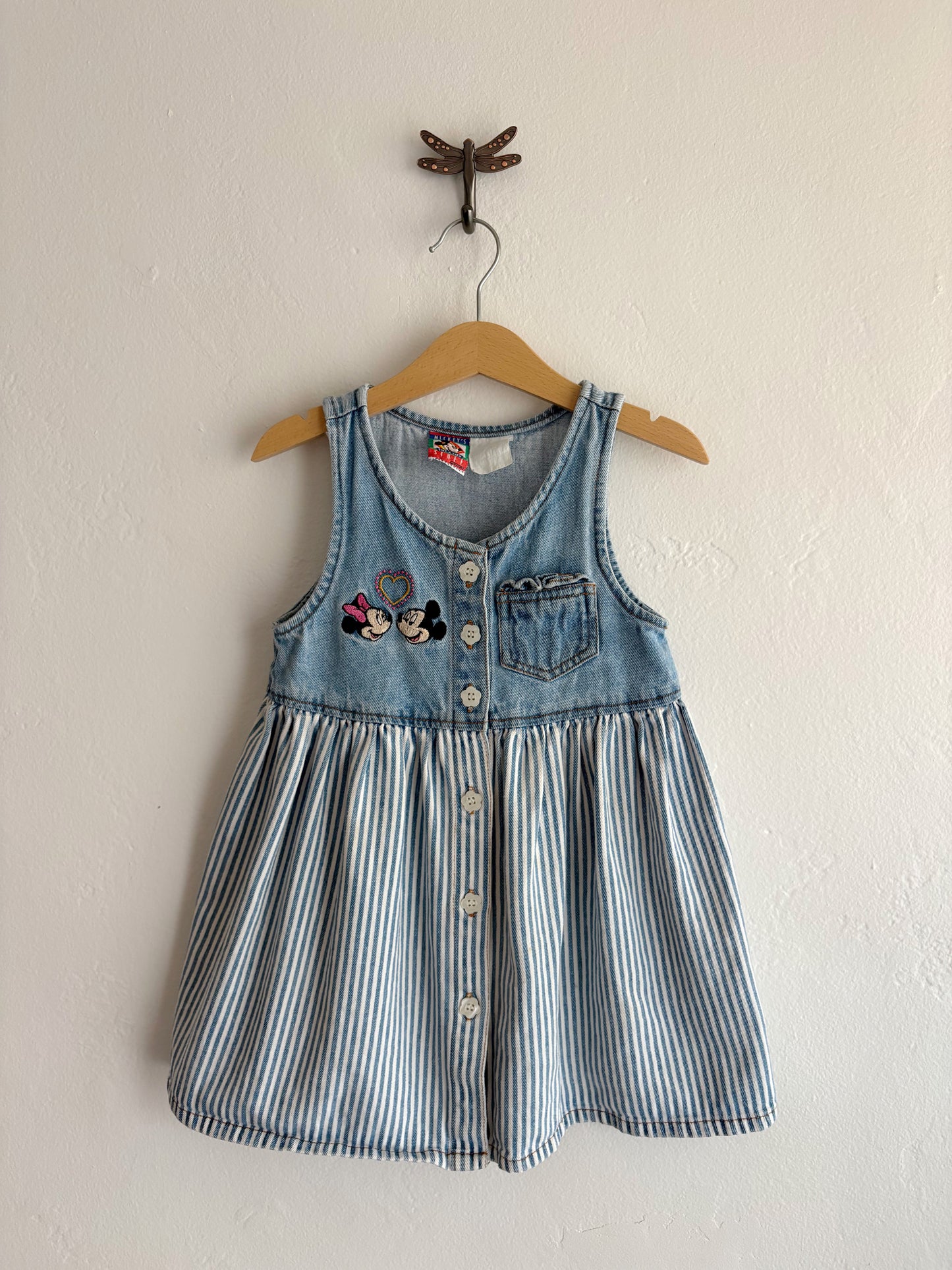 vintage mickey and minnie dress (3/4T)