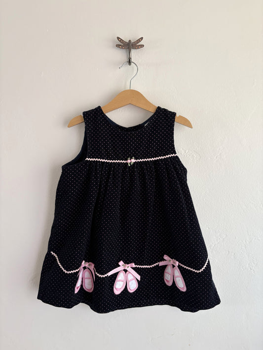vintage ballerina slipper dress (4T)