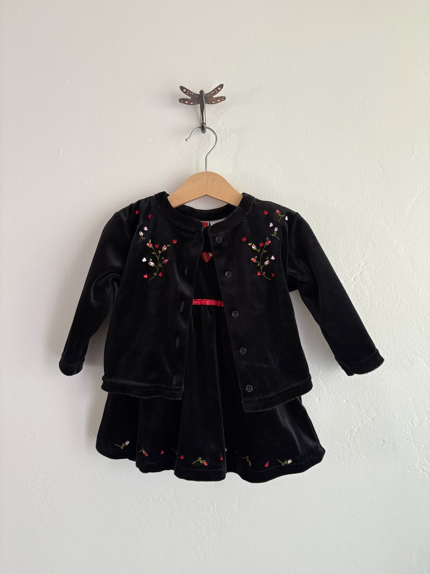 vintage velour McKids set (18M)