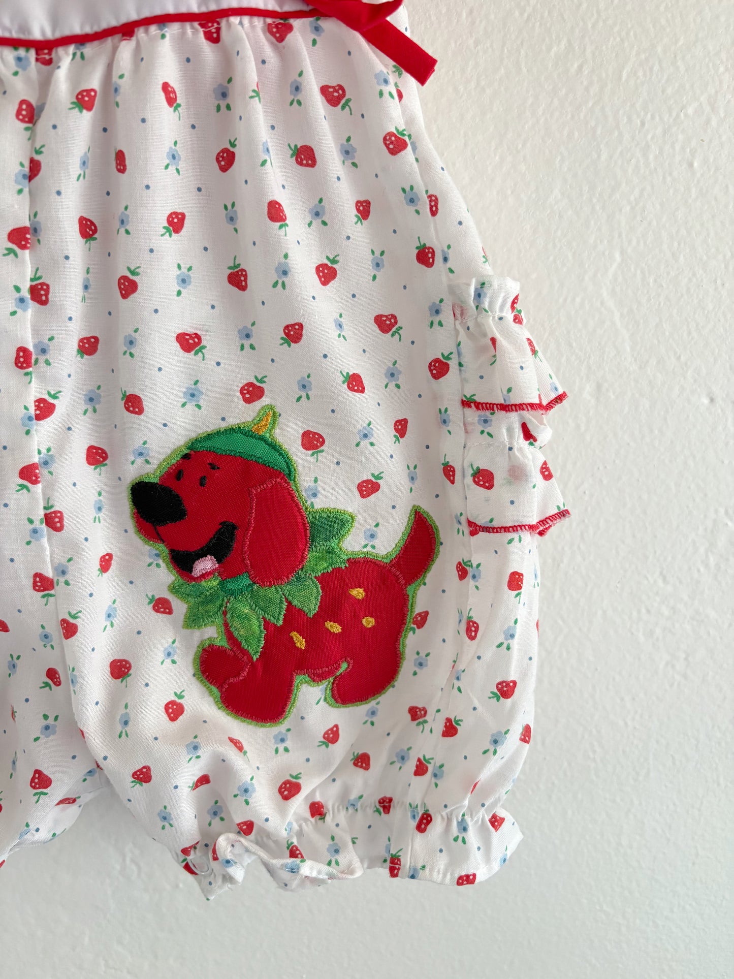 vintage strawberry clifford bubble (upcycle, please read!)