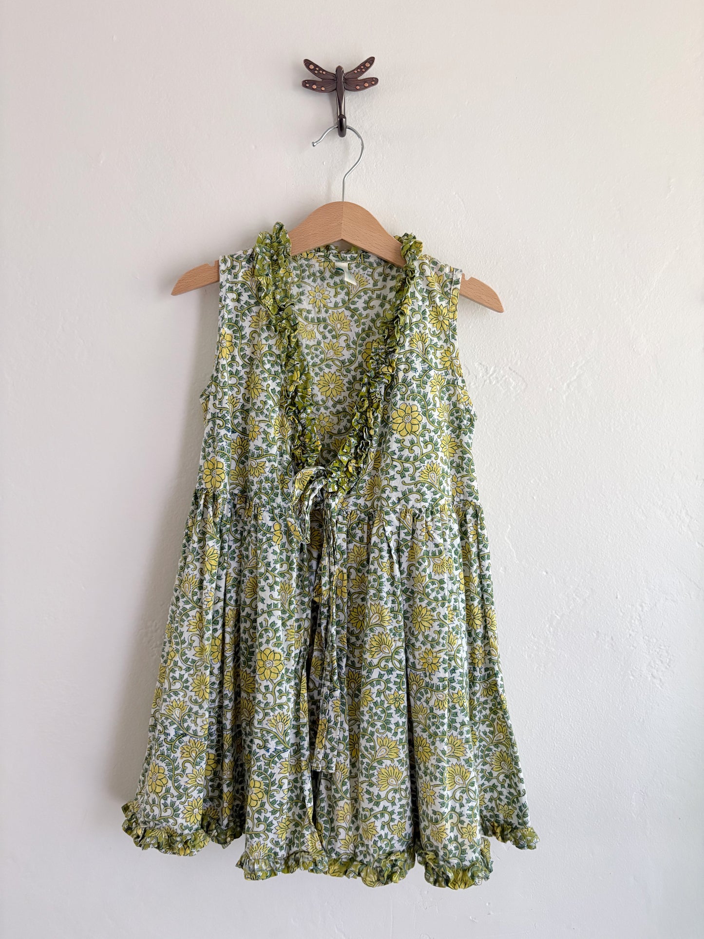 green wrap dress (4/5)