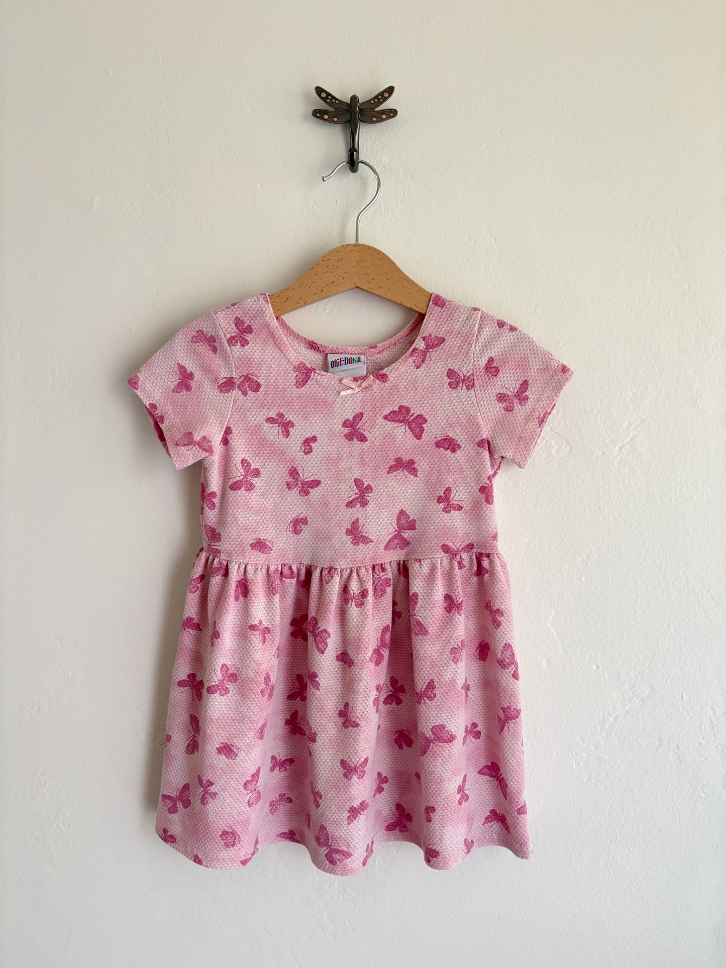 vintage y2k aop butterfly dress (3T)