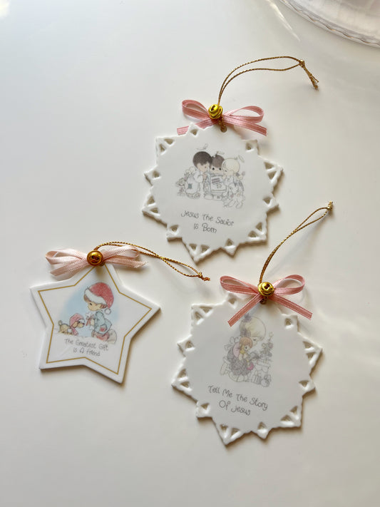 Vintage Precious Moments ornaments