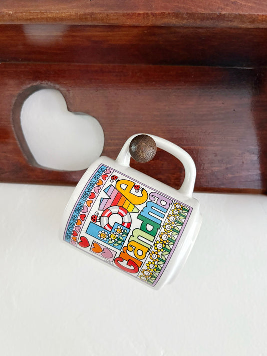 vintage 80's 'I love grandma' mug