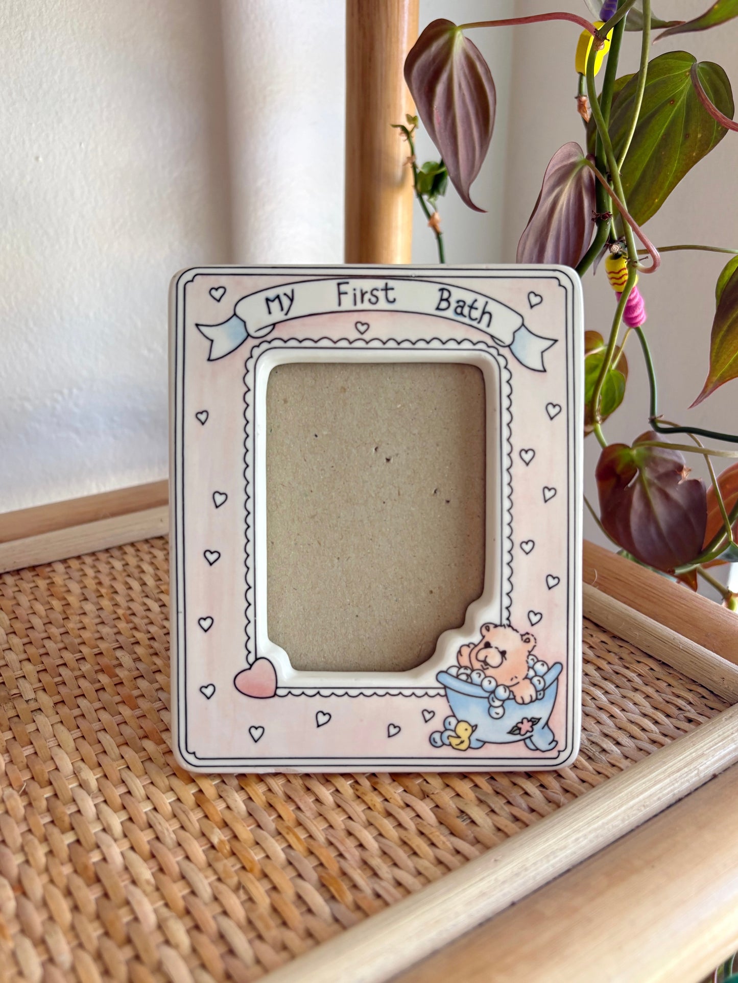 my first bath picture frame