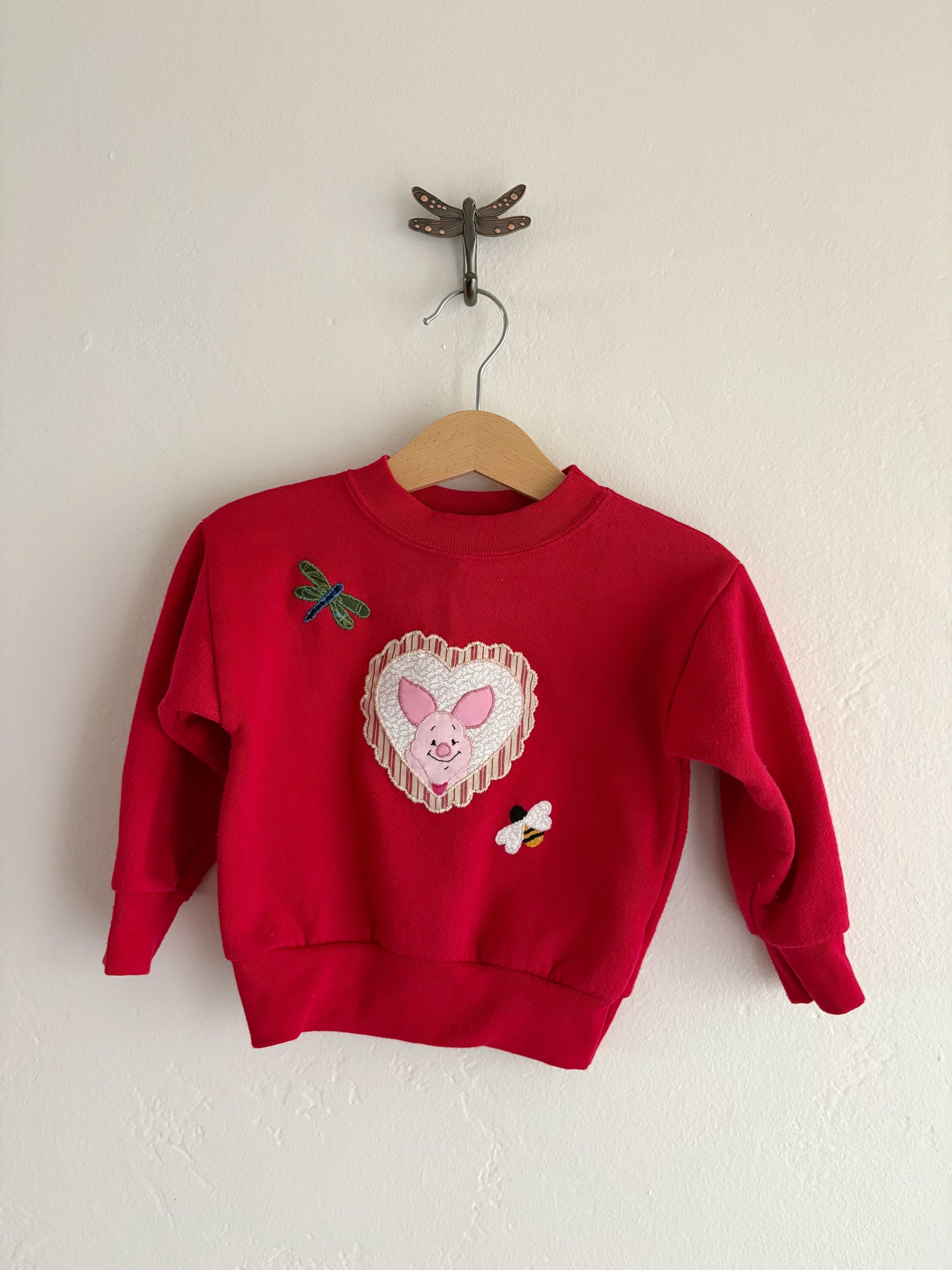 vintage upcycled piglet set (18/24M)