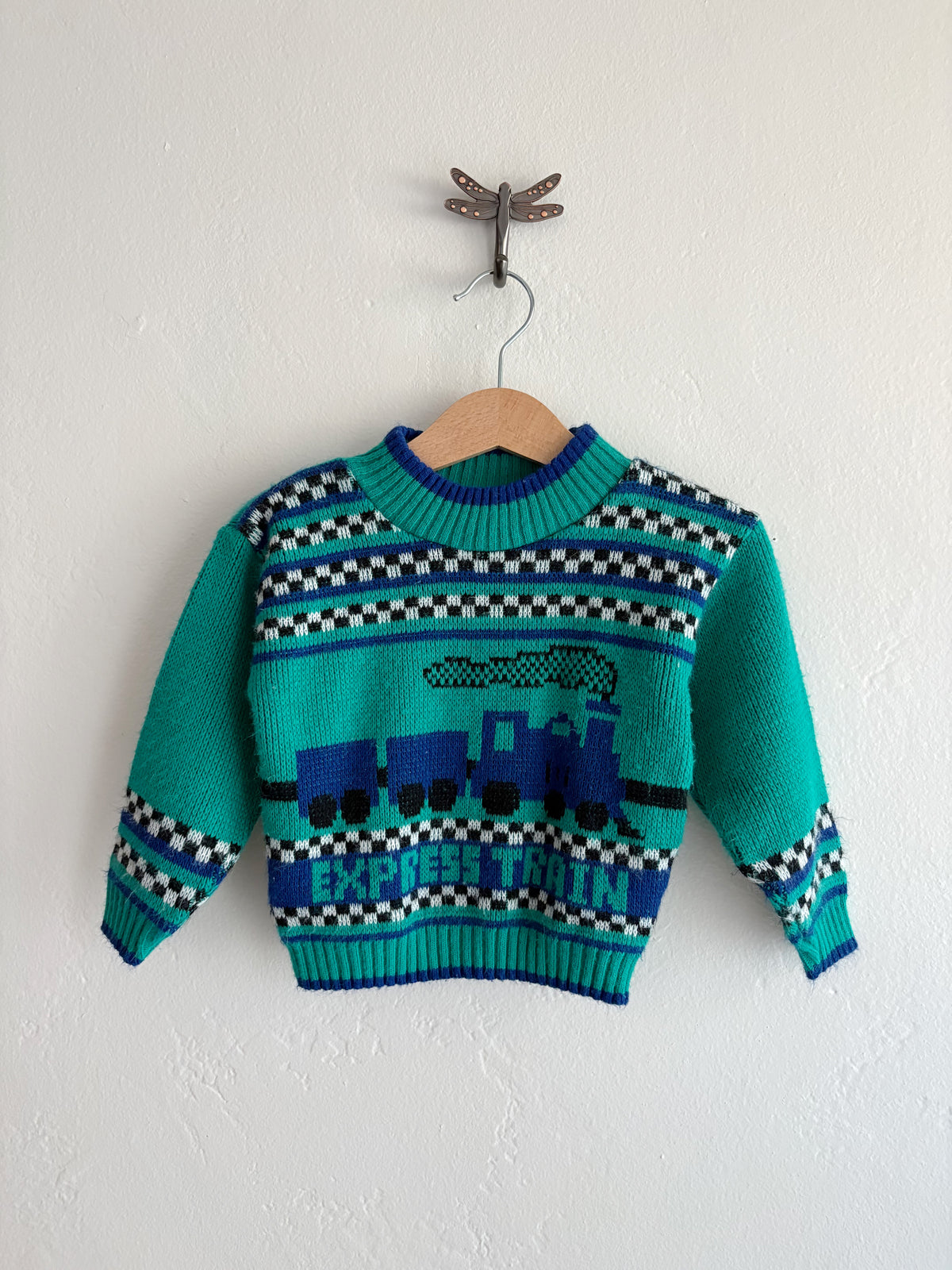 vintage train knit (24M)