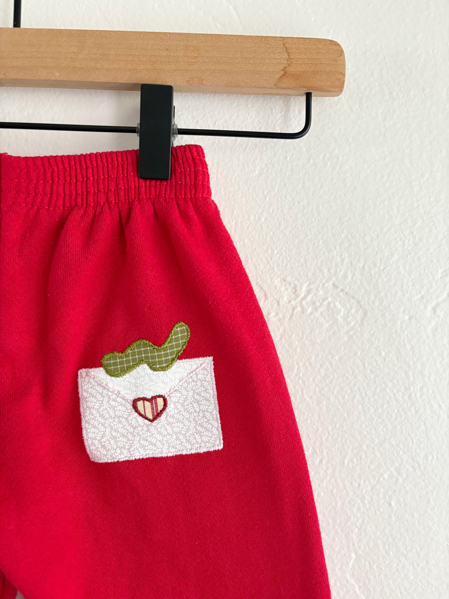 vintage upcycled piglet set (18/24M)