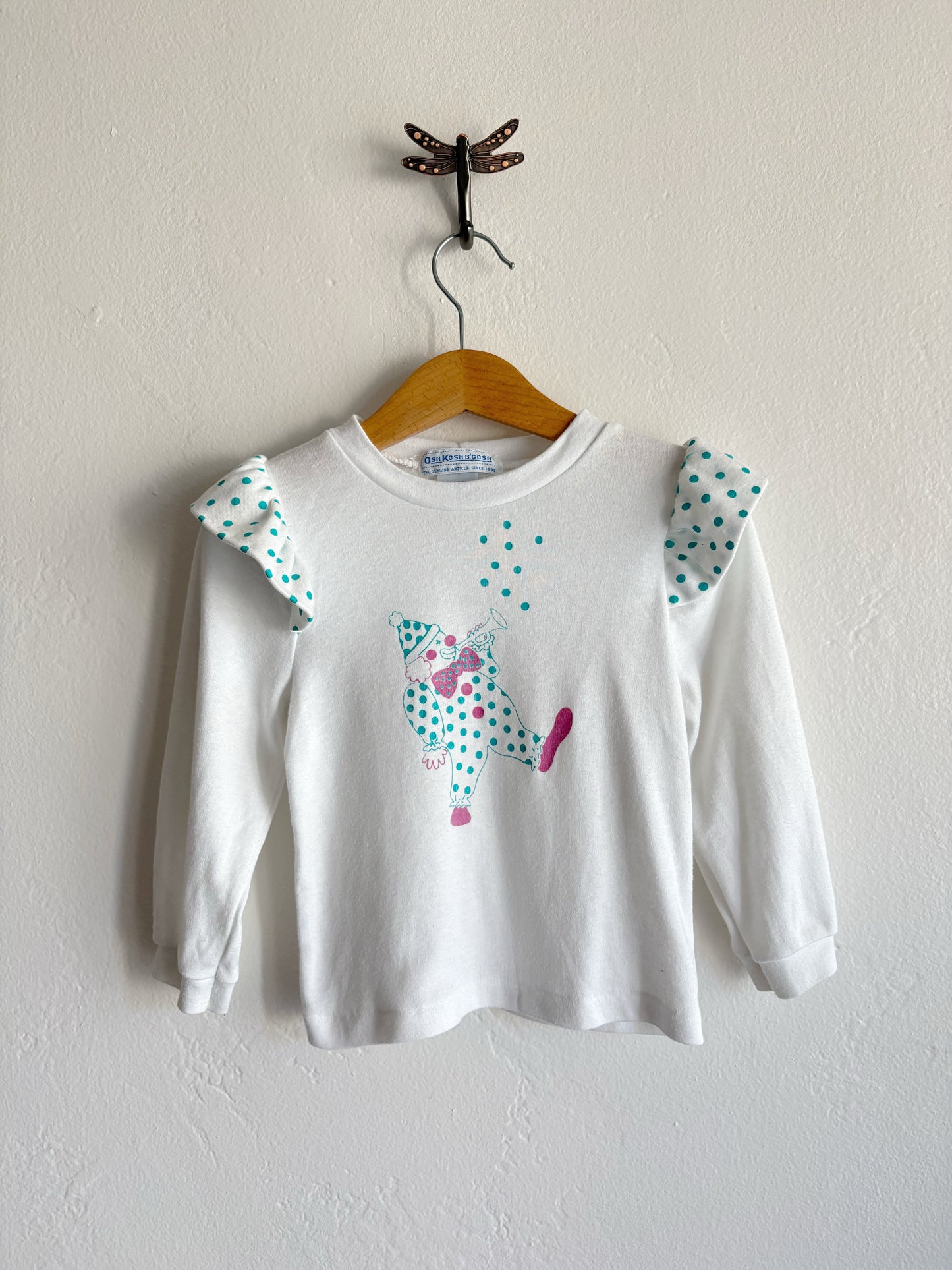 vintage osh clown long sleeve (2T)