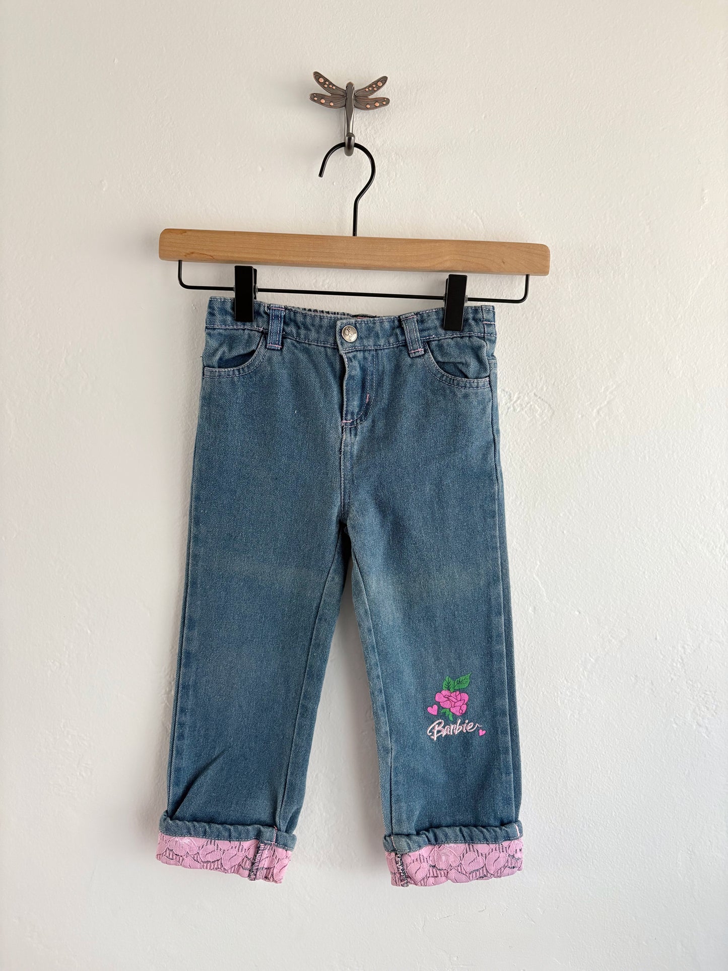 vintage y2k barbie jeans (4T)