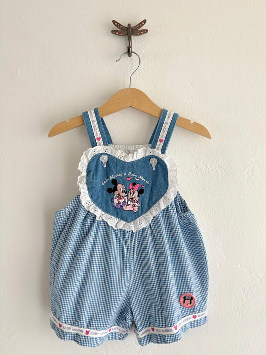 vintage baby minnie and mickey heart bubble