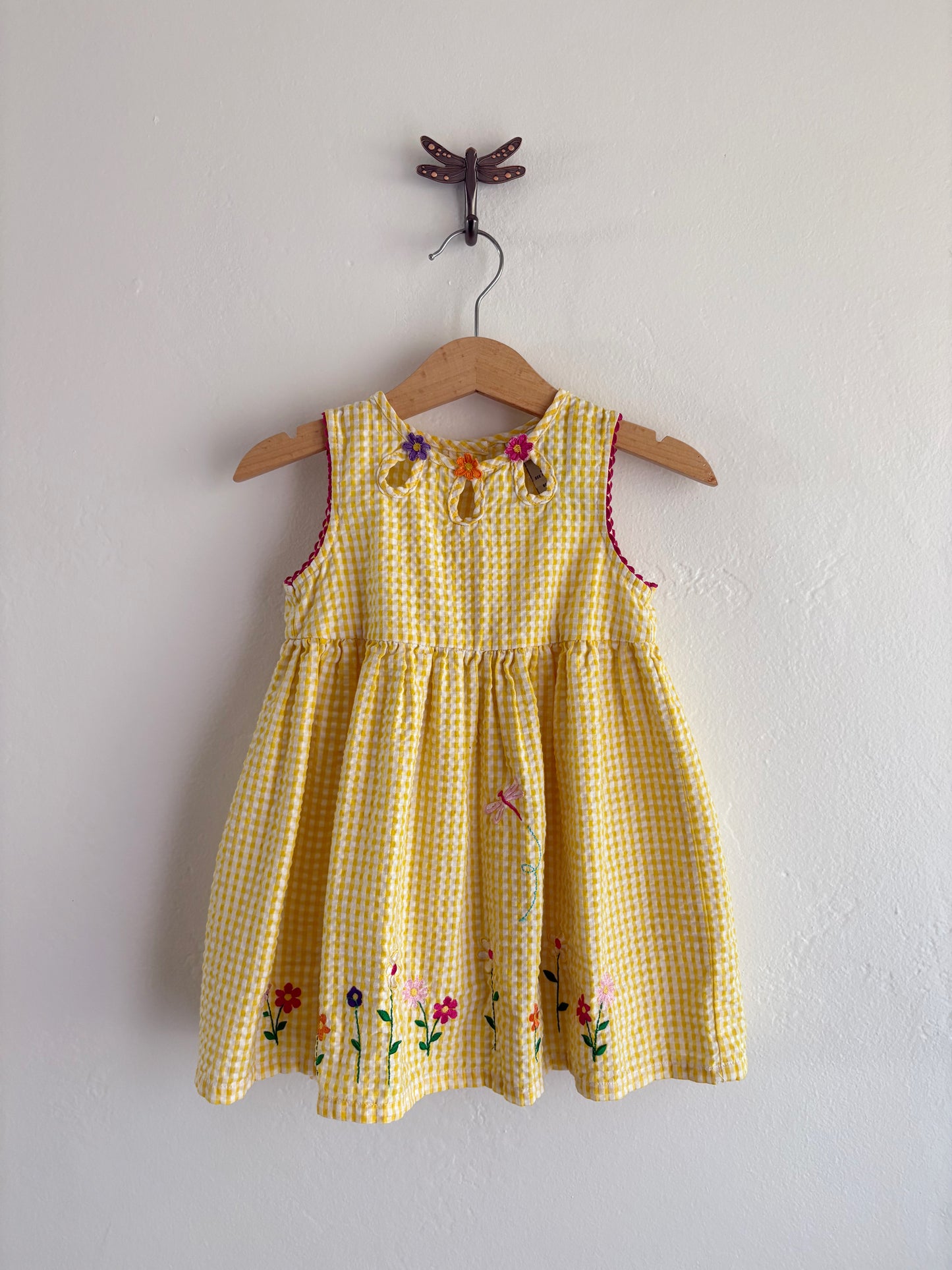 y2k yellow dress (24M)