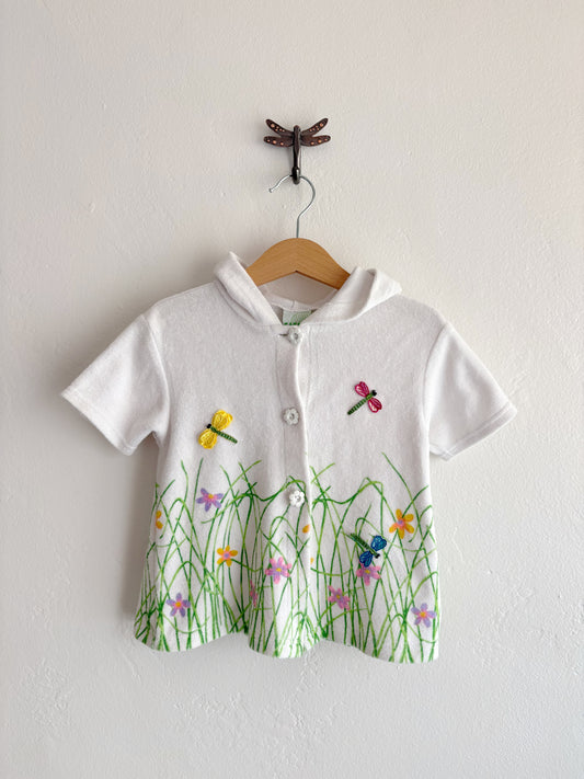 vintage circo terry cloth button up (3T)