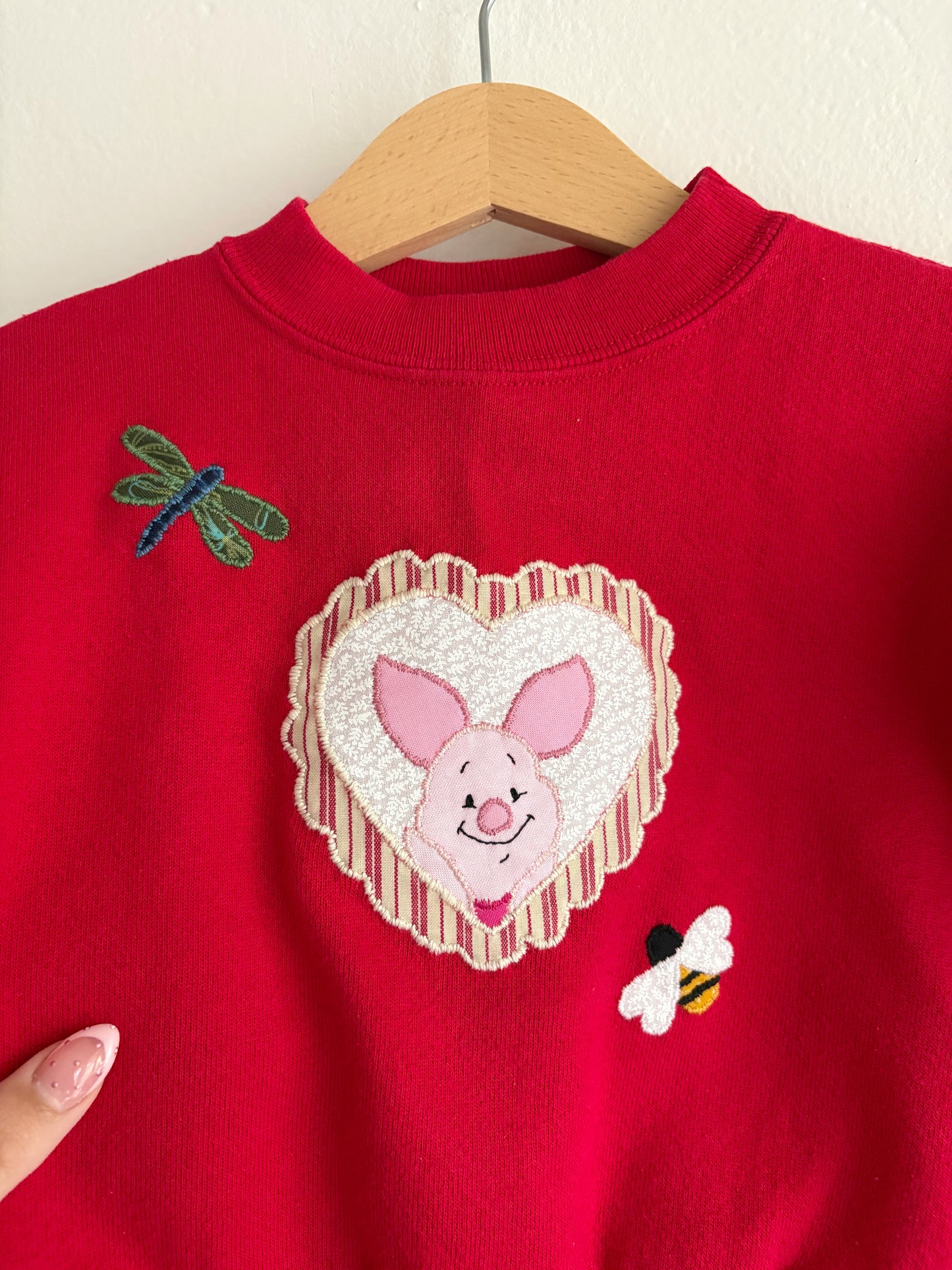 vintage upcycled piglet set (18/24M)