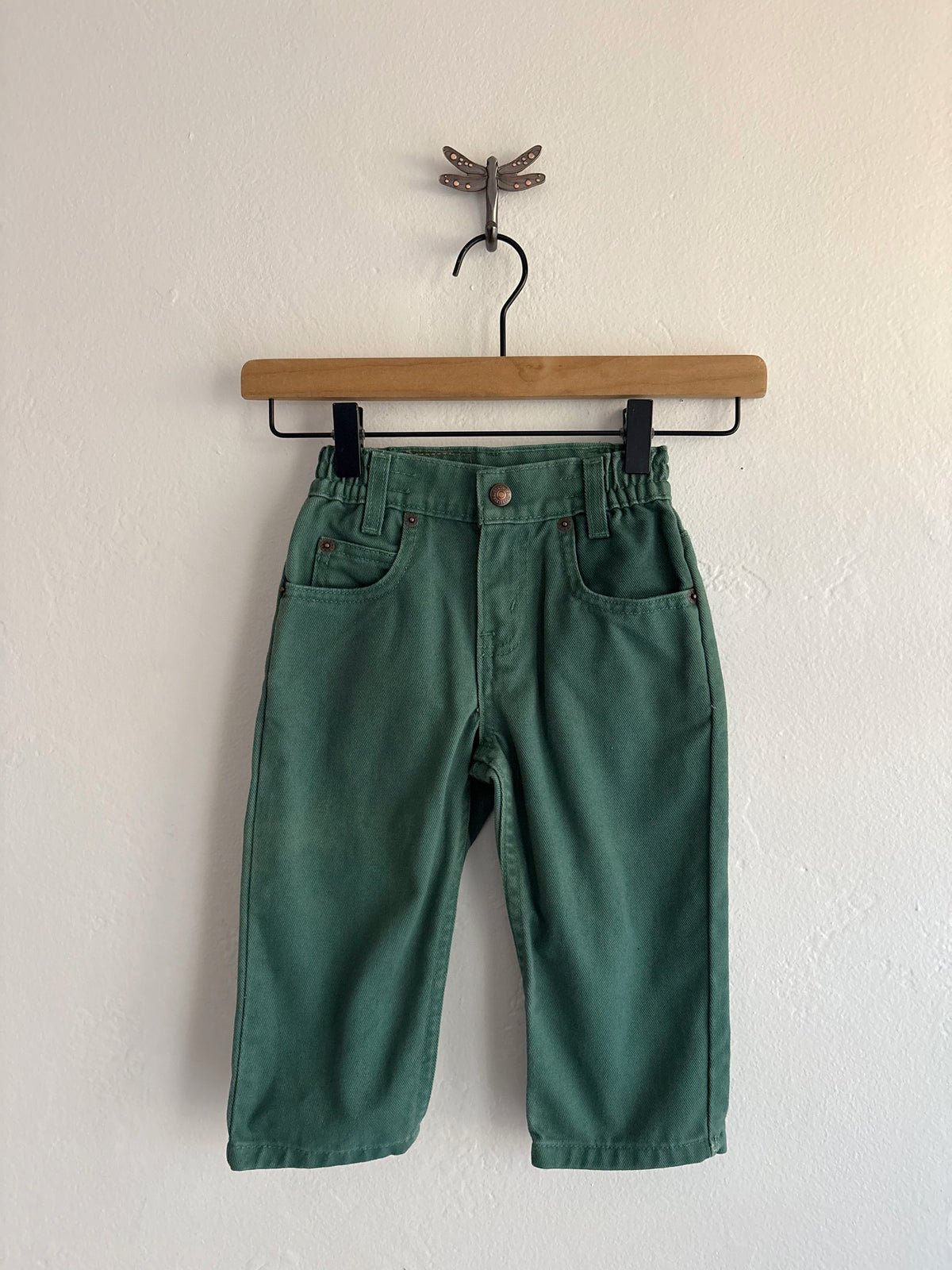 vintage forrest green levi's (3T)