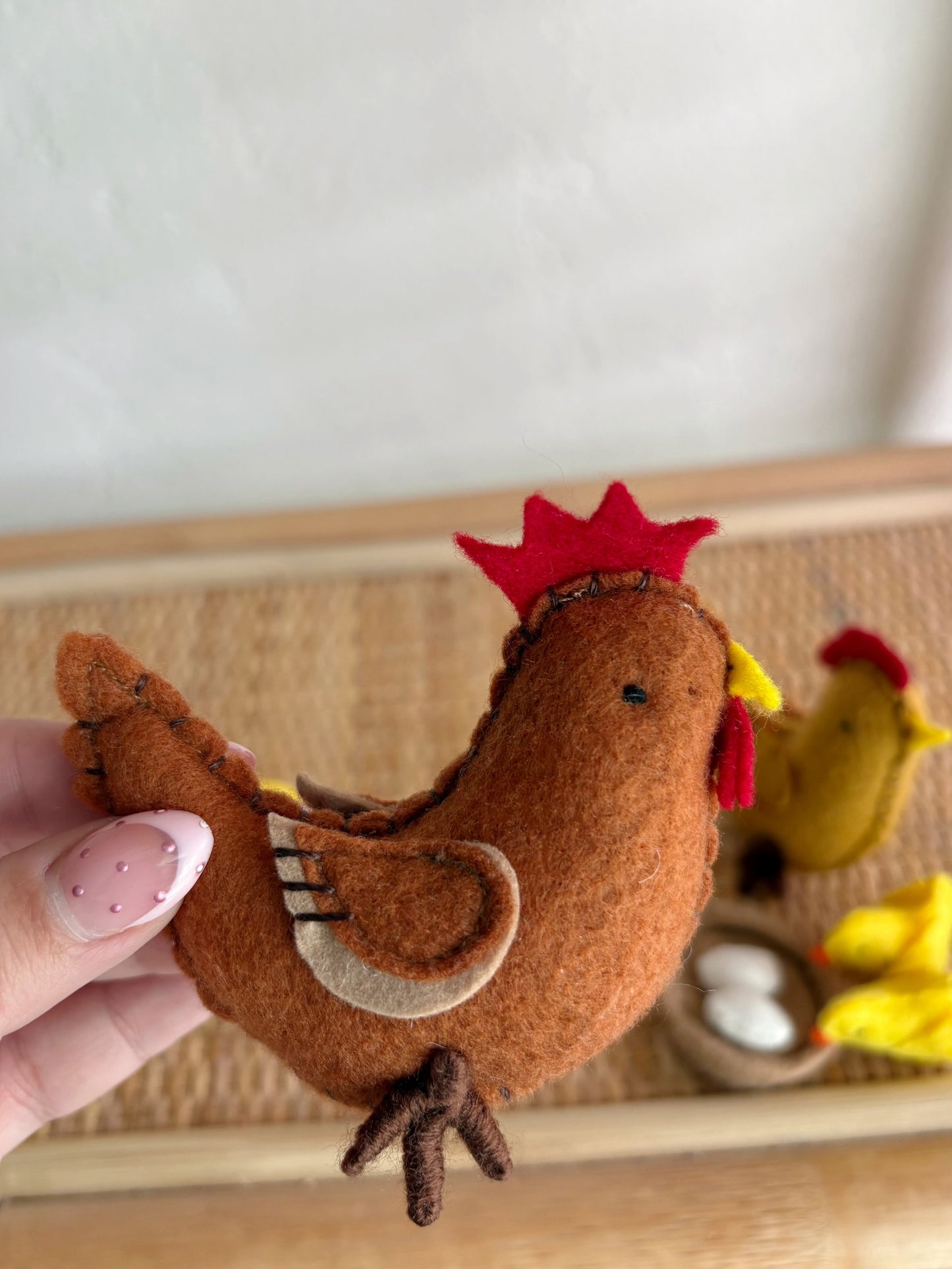 felt chick play set (13 pieces)