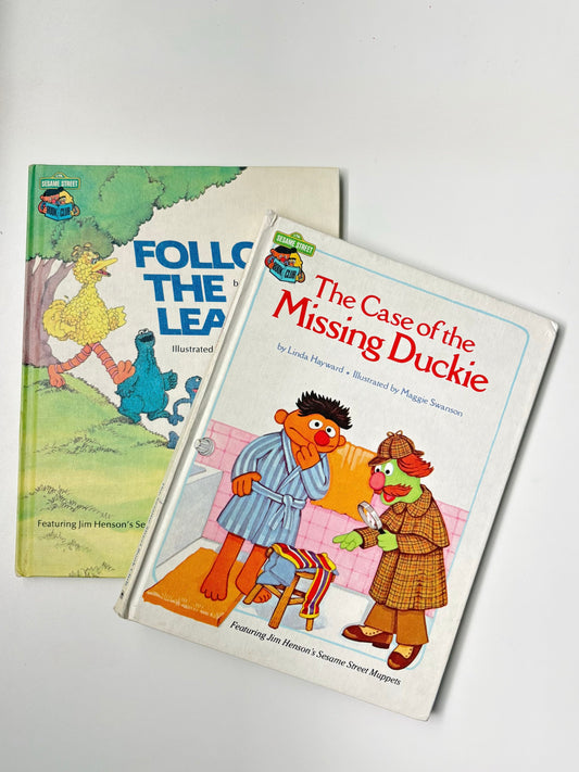 vintage sesame street book bundle