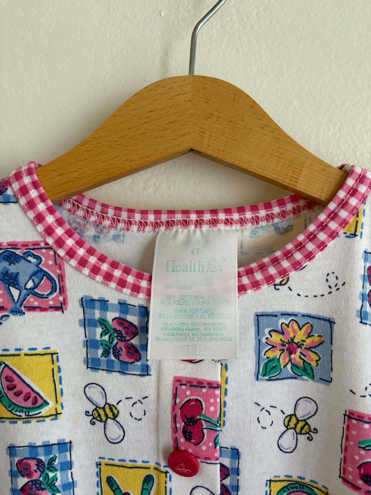 vintage healthtex aop garden top (4T)