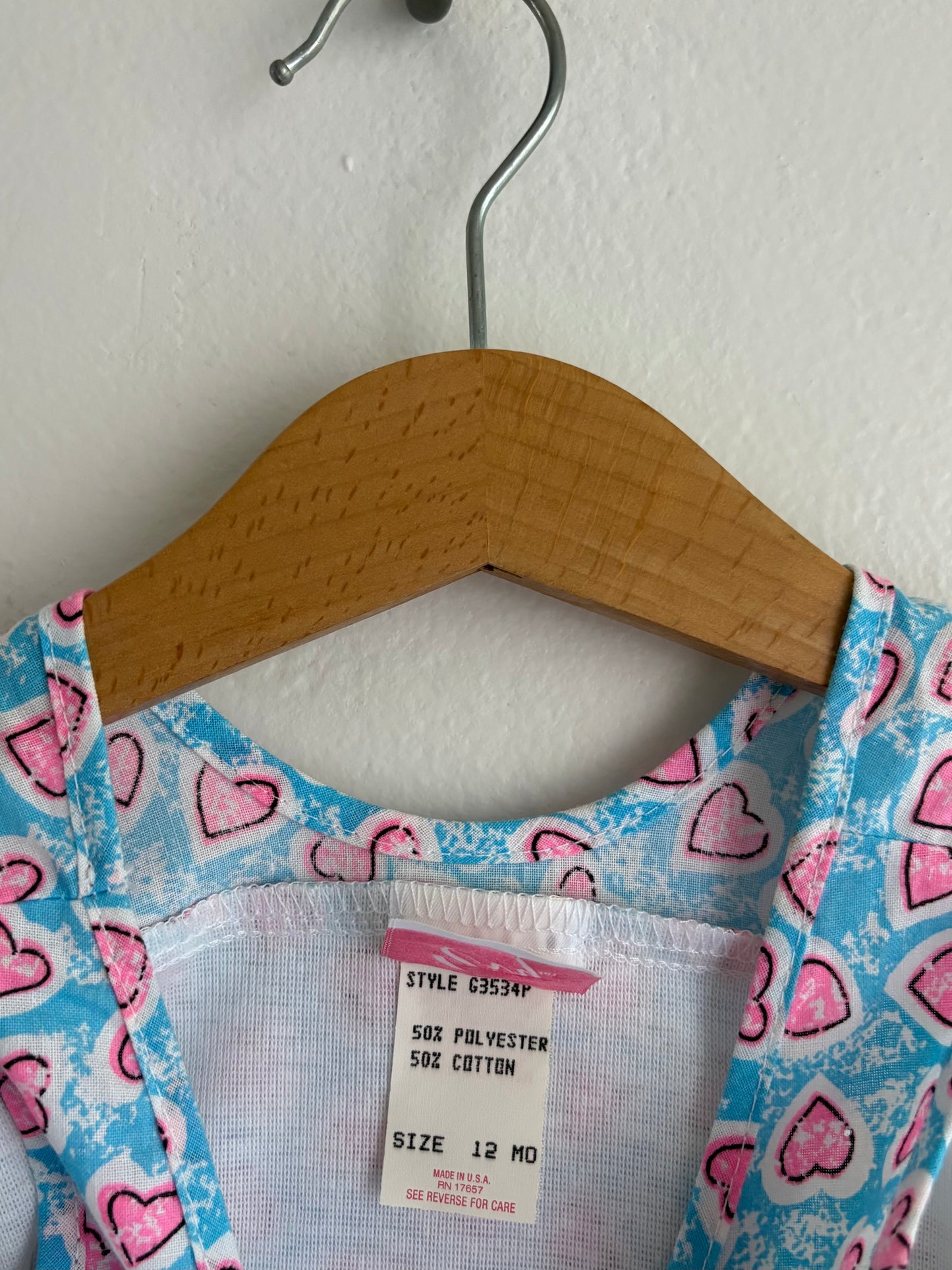 vintage heart blouse (12M)