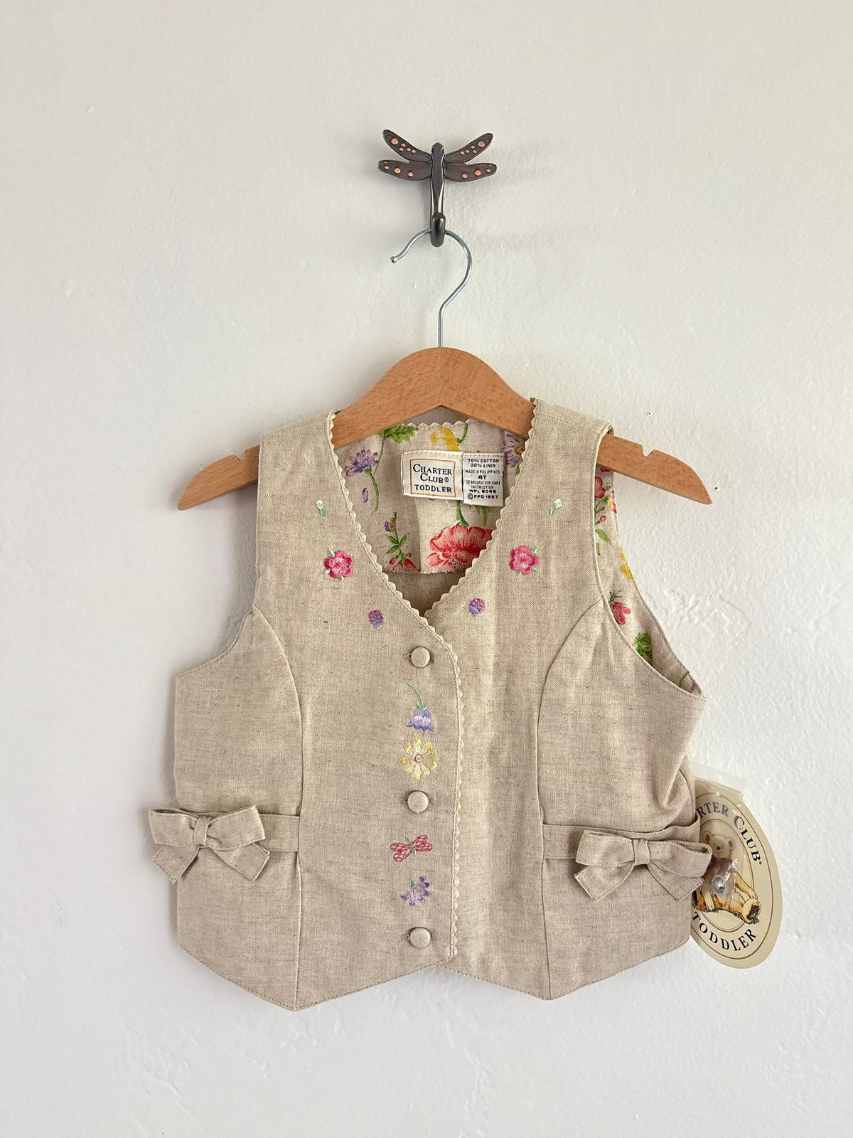 vintage embroidered vest (4T)