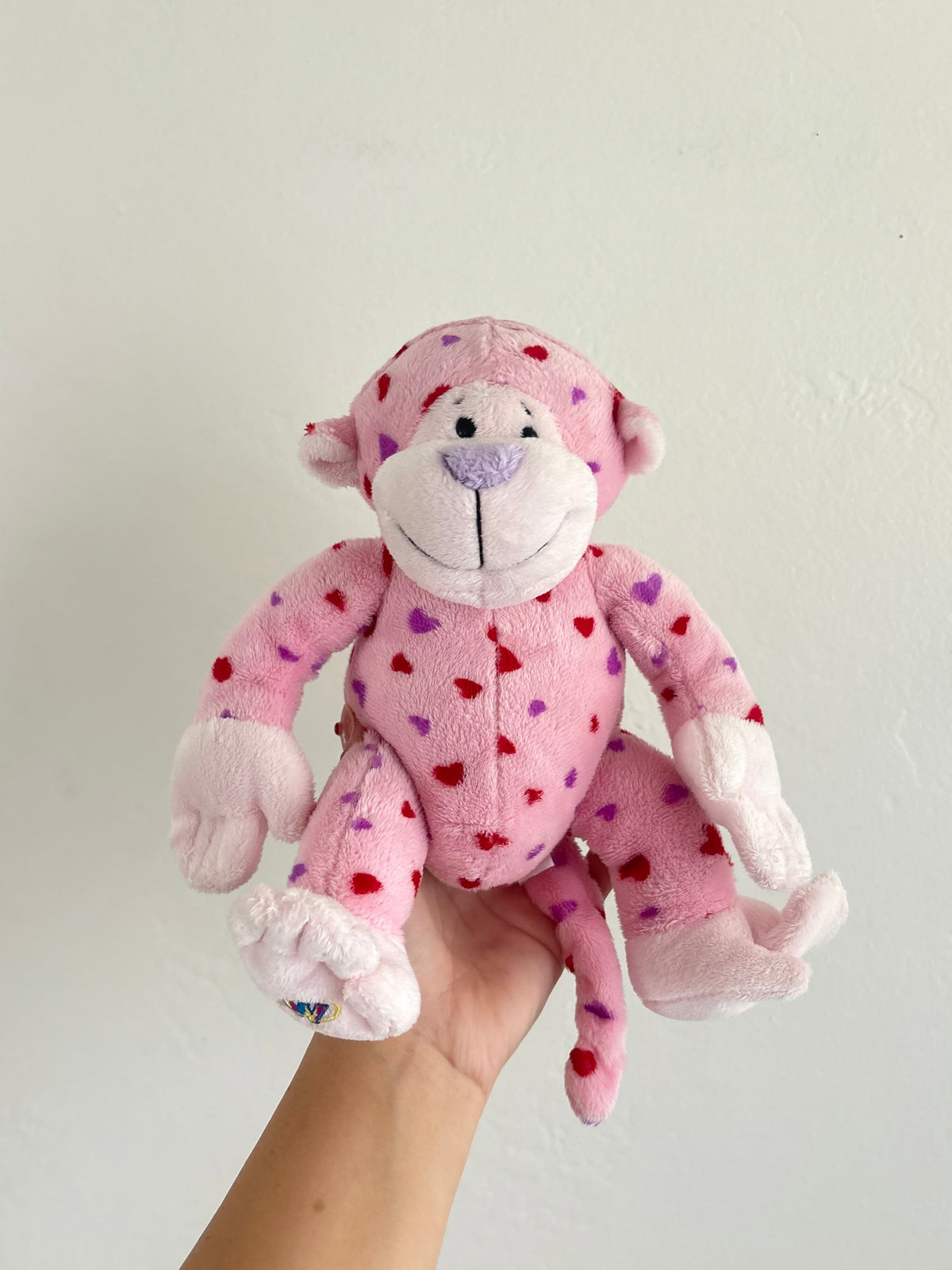 vintage webkinz love monkey plush