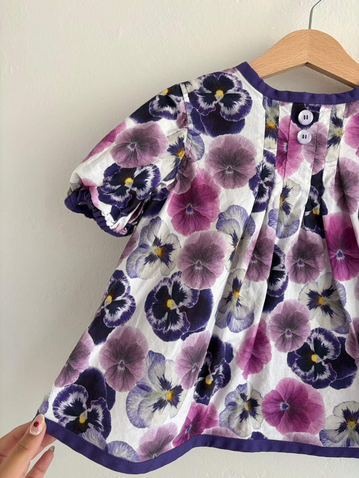 handmade floral blouse (2/3T)