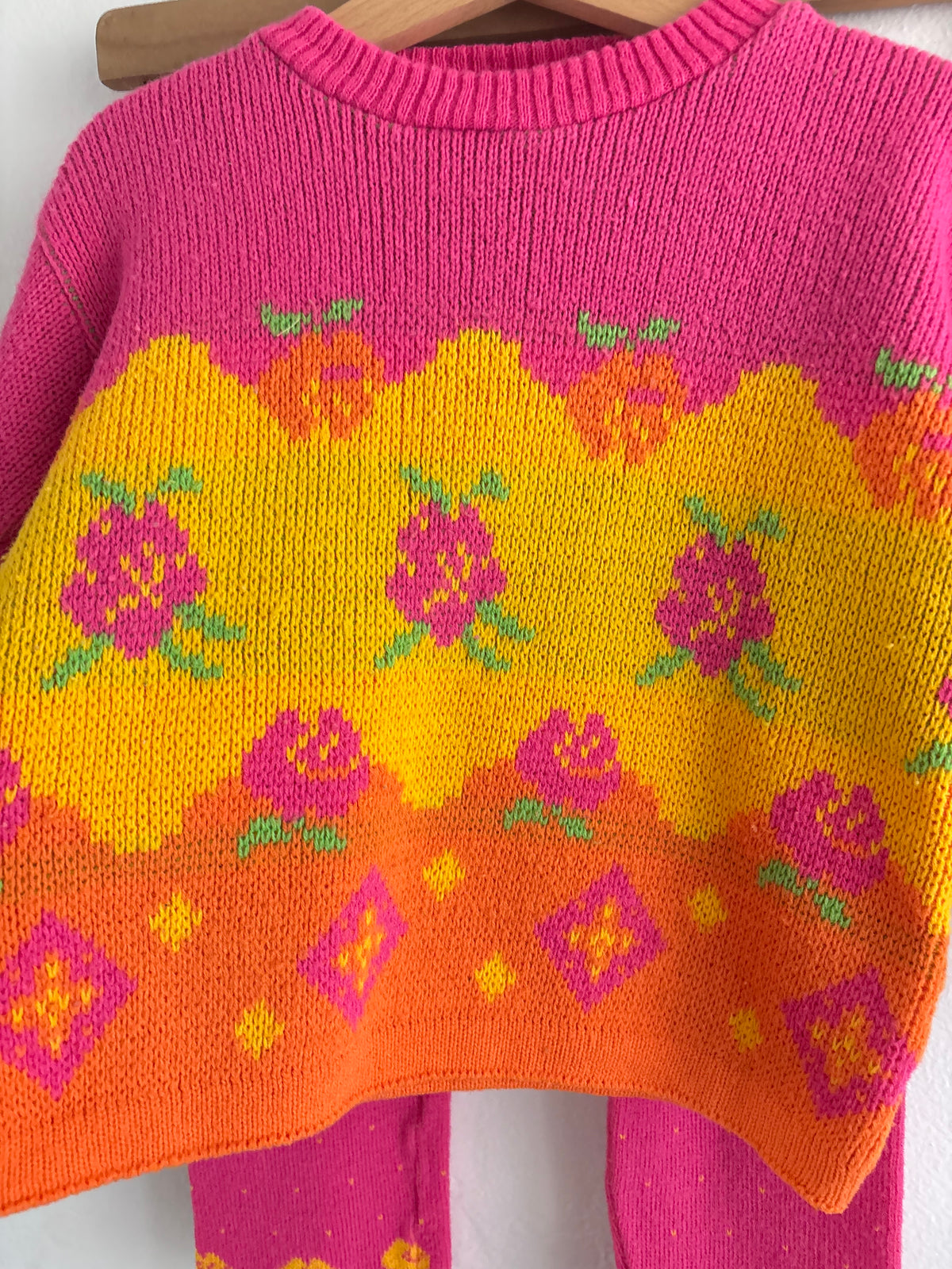 vintage floral knitted set (3/4)