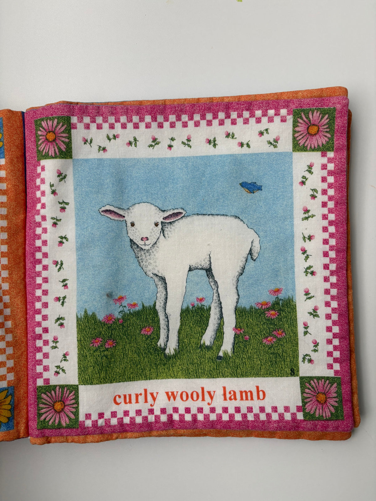 handmade animal fabric book