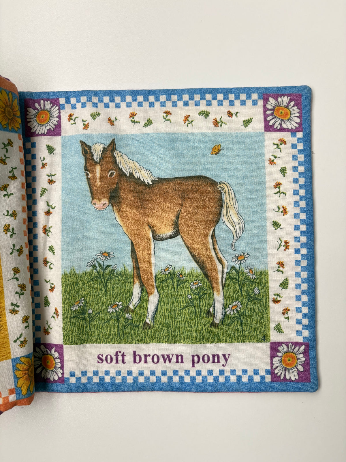 handmade animal fabric book