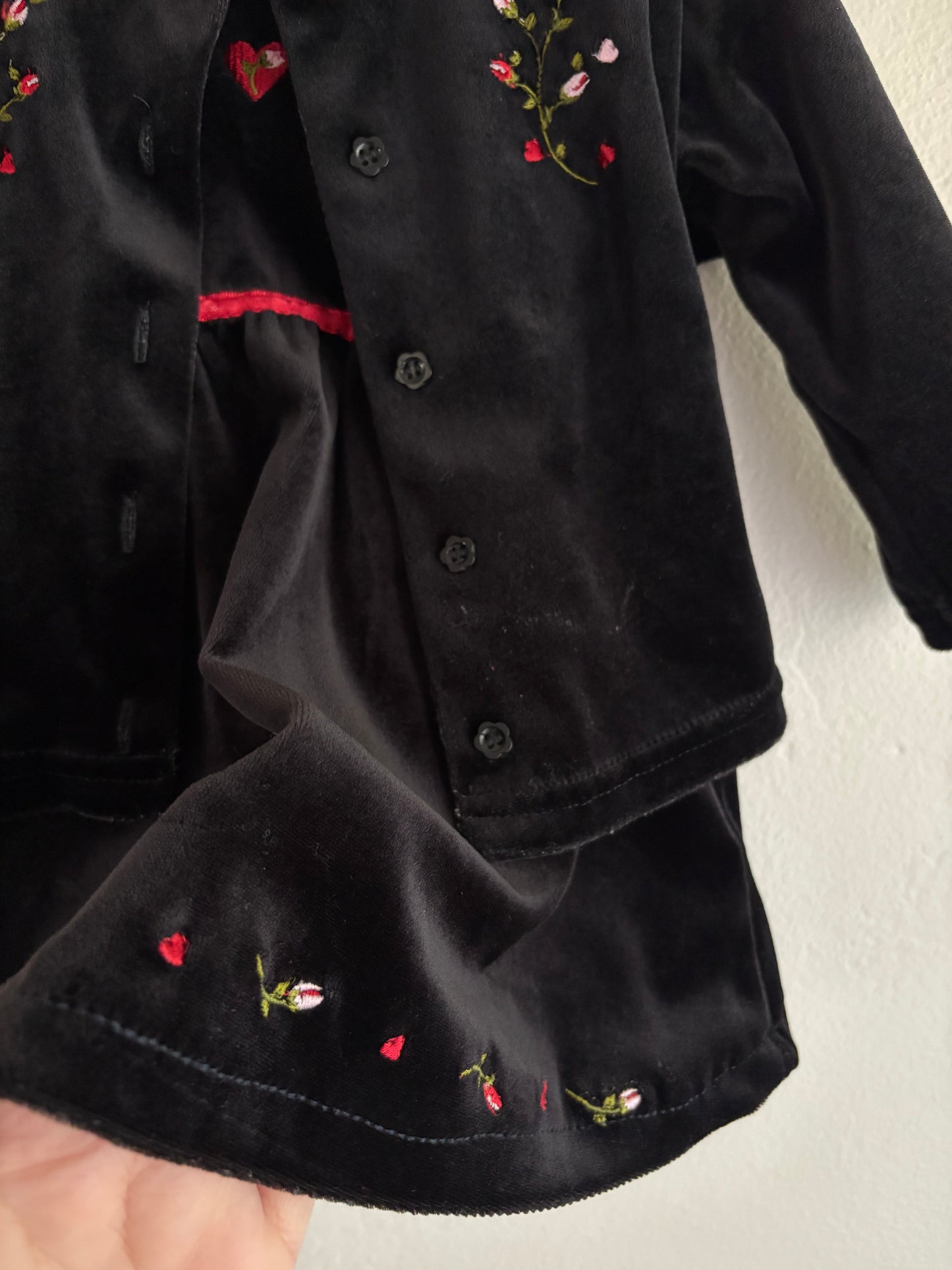 vintage velour McKids set (18M)