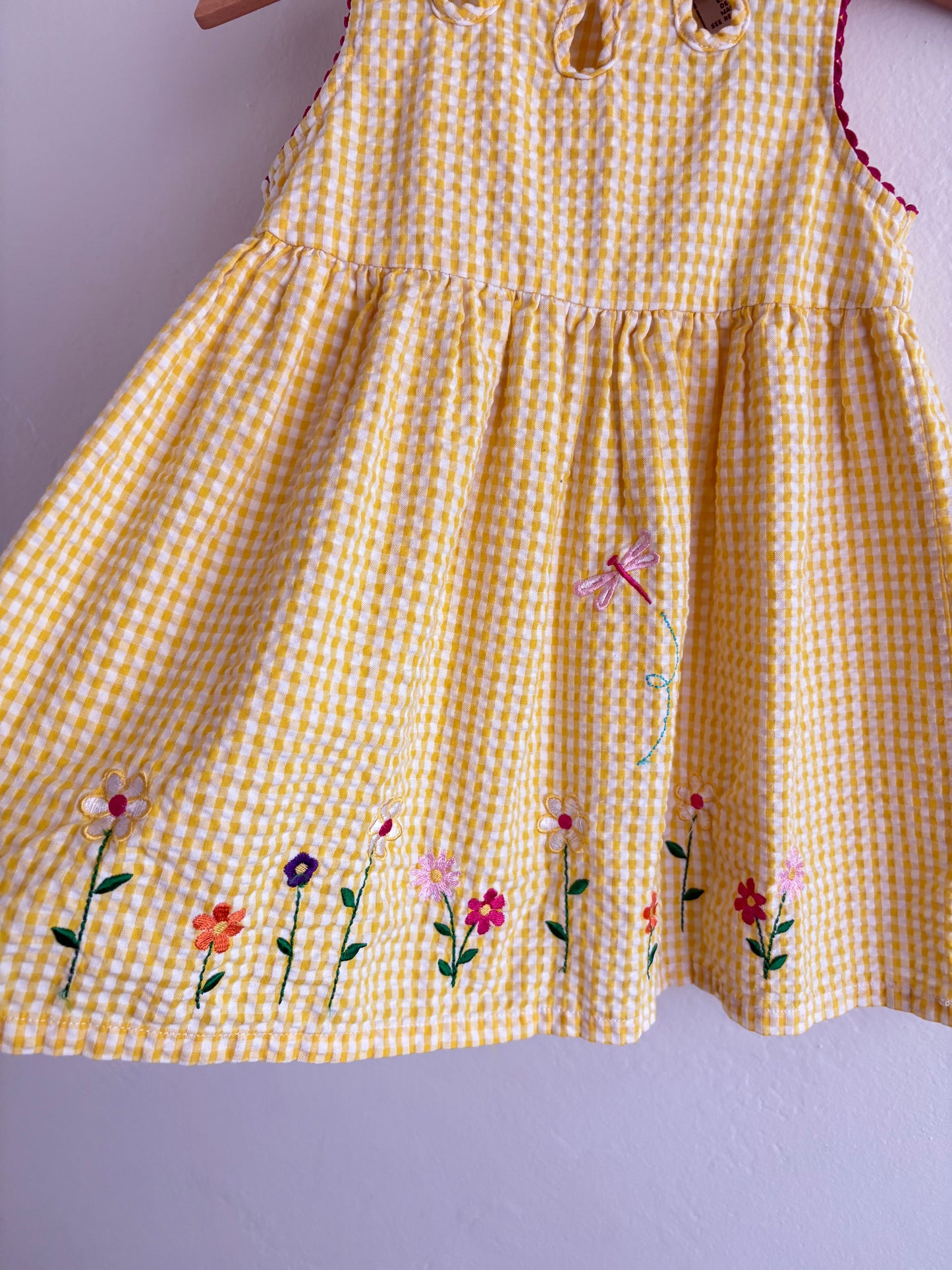 y2k yellow dress (24M)