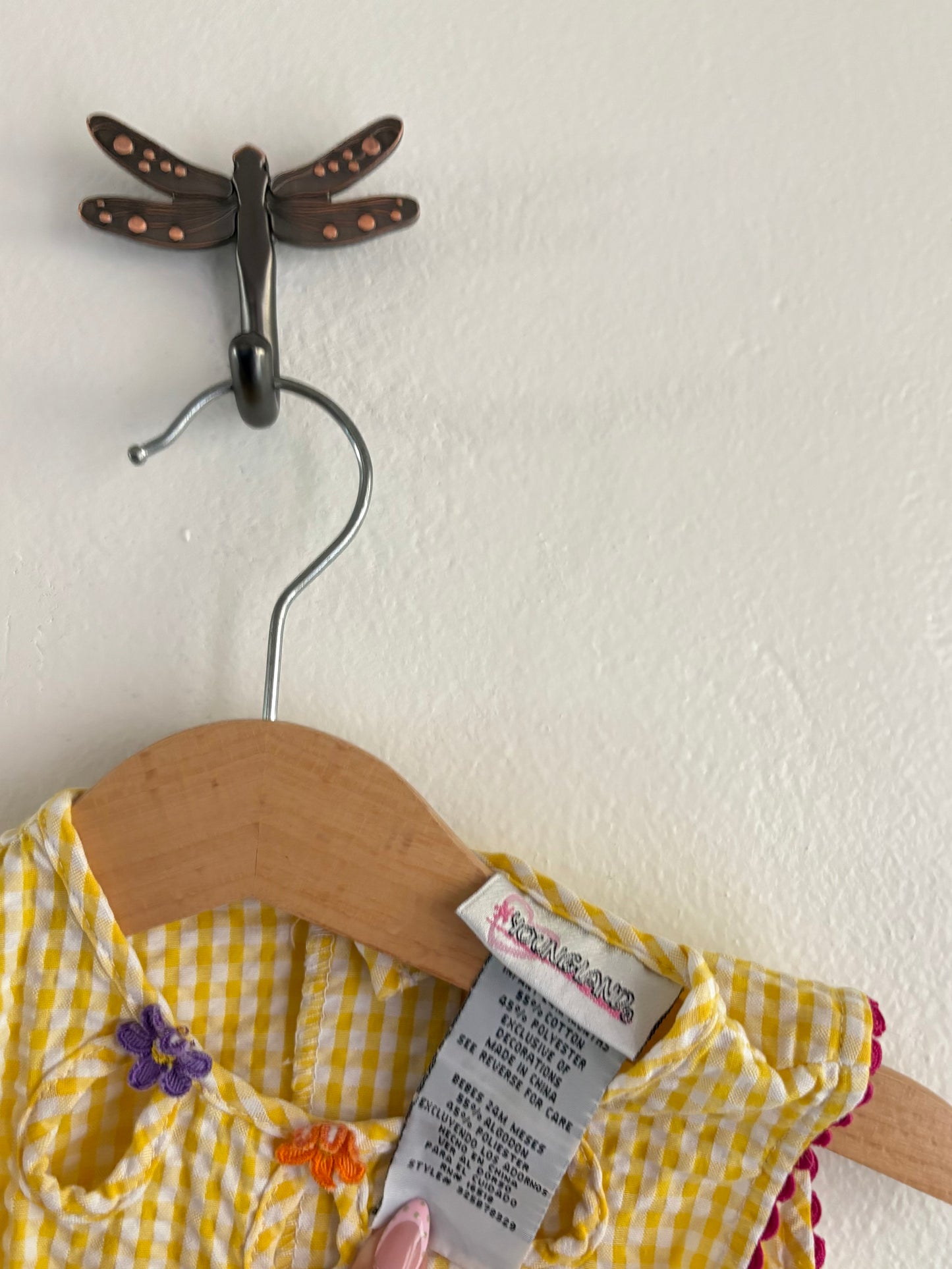 y2k yellow dress (24M)